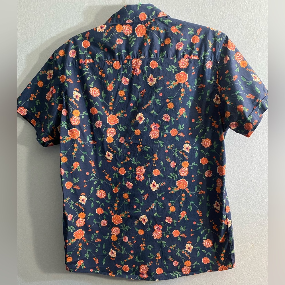 Marc Anthony Slim Fit Floral Shirt - Picture 2 of 4